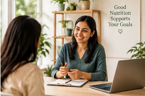 A welcoming nutrition consultation setting
